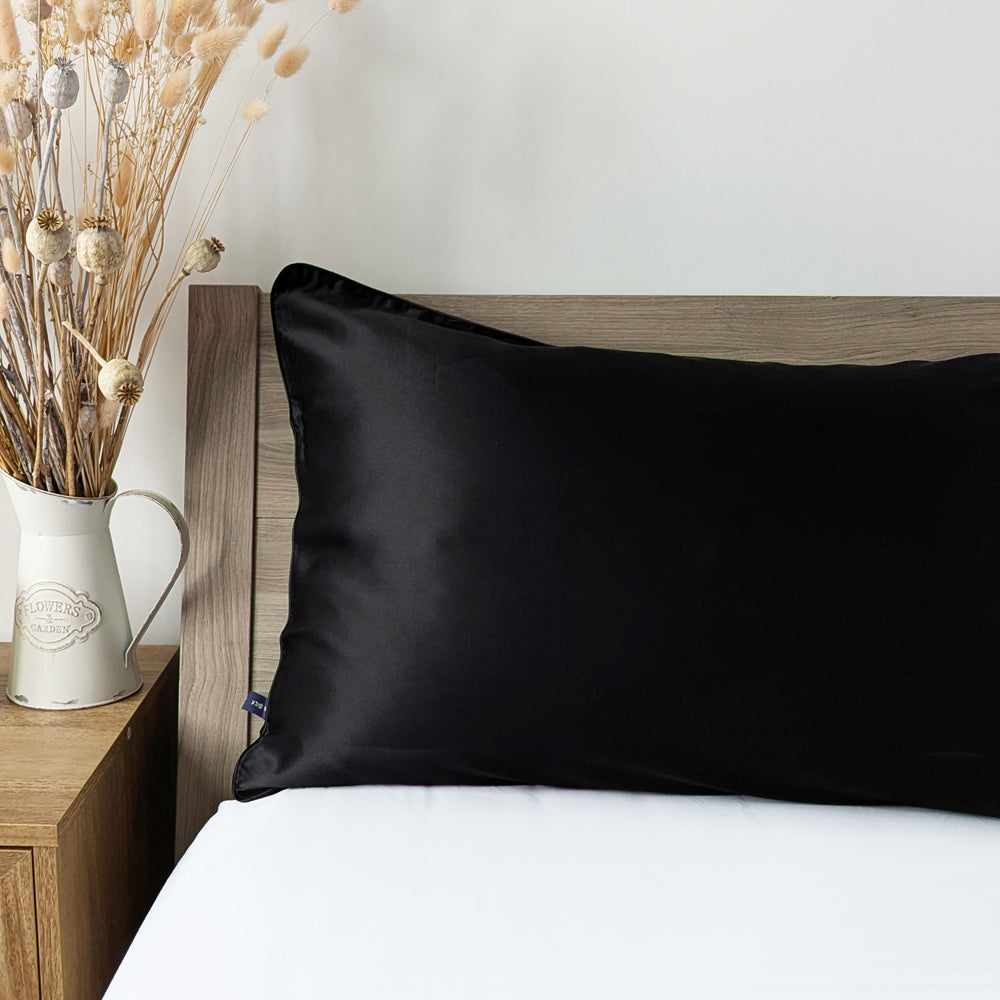 Mulberry Silk Pillowcase | Black