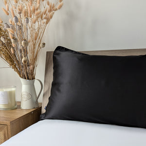 Mulberry Silk Pillowcase | Black
