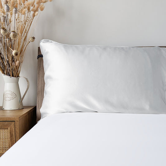 Mulberry Silk Pillowcase | White