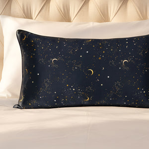 Mulberry Silk Pillowcase Navy | Star & Moon