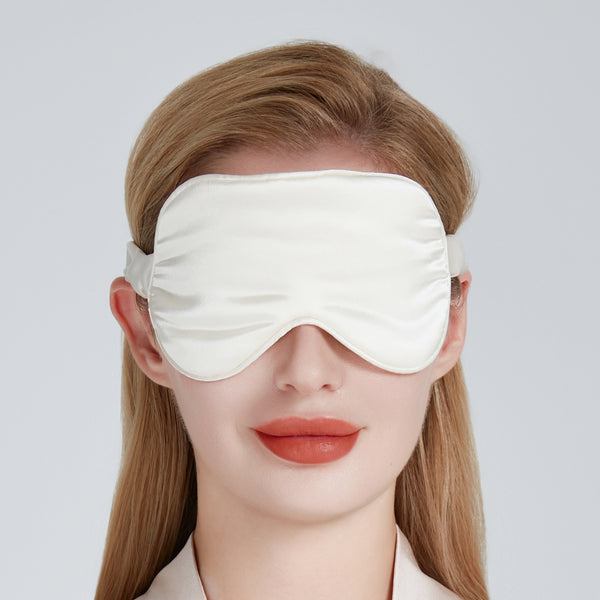 Silk Eye Mask Gift Box | Cream