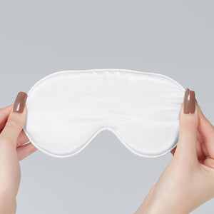 Silk Sleep Mask Bridal White