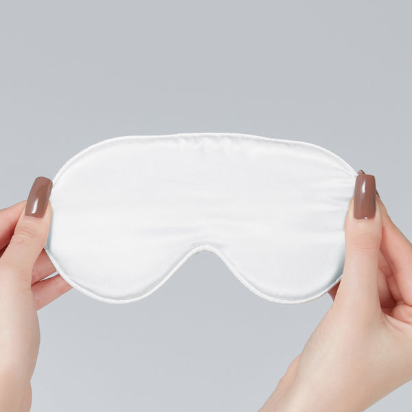Silk Sleep Mask Bridal White