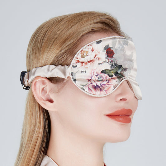 Silk Sleep Mask Pink | Fleur Japonaise