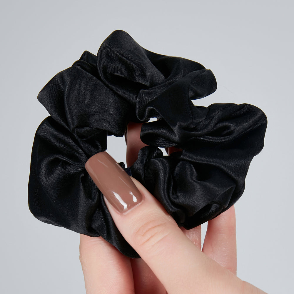 Silk Scrunchie Black