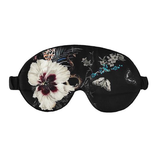 Silk Eye Mask Black | Garden of Dreams Sleep Mask from Helen Loveday for 28