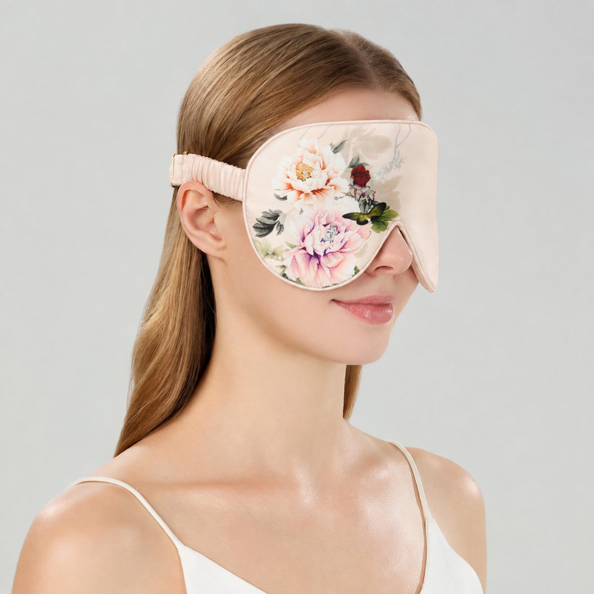 Pink Floral | Model front