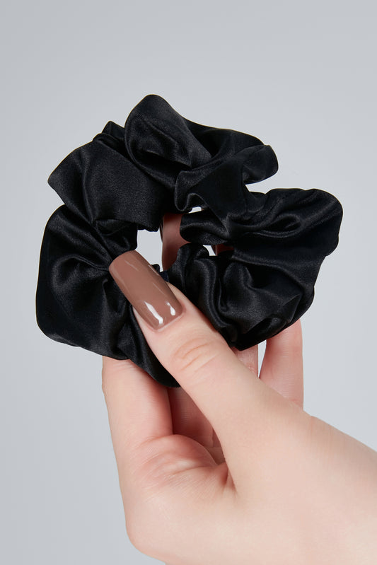 Silk Scrunchie Black