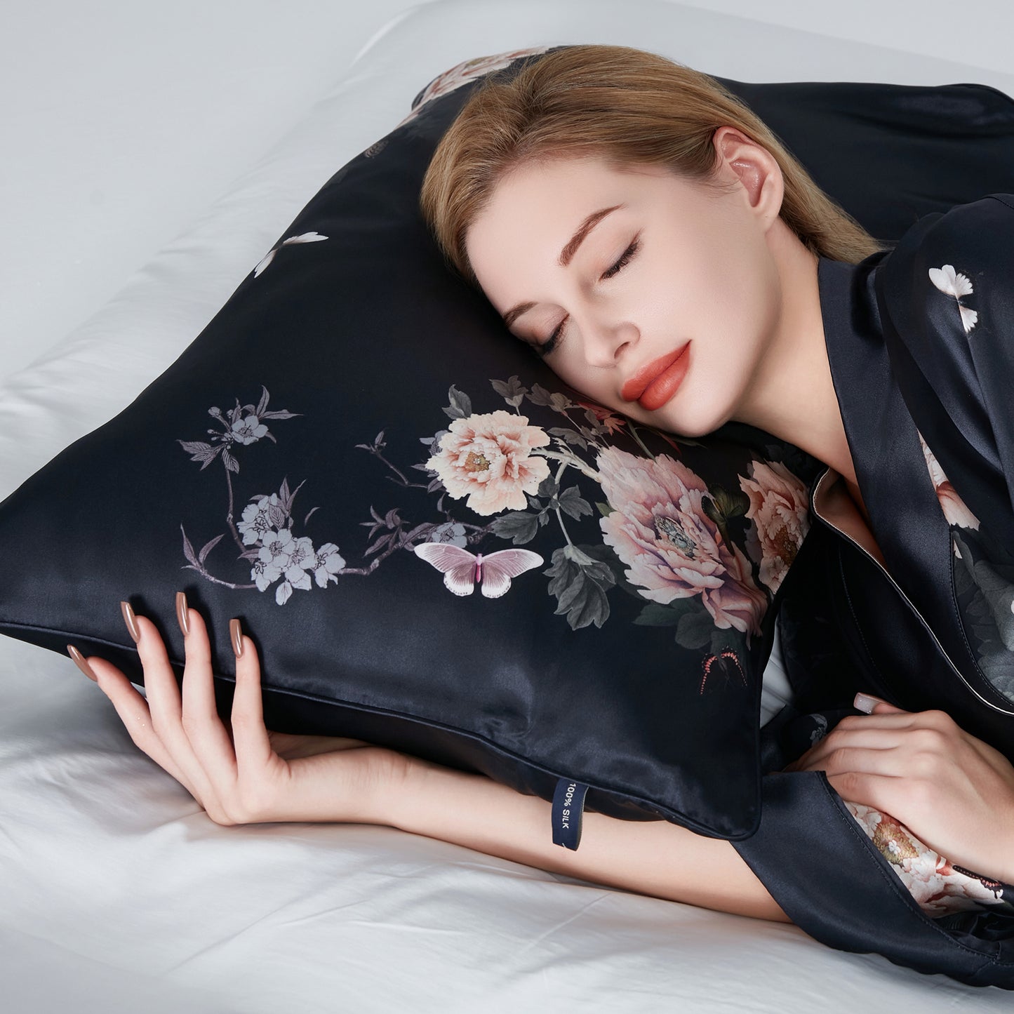 Silk Sleep Giftset Midnight Blue | Fleur Japonaise