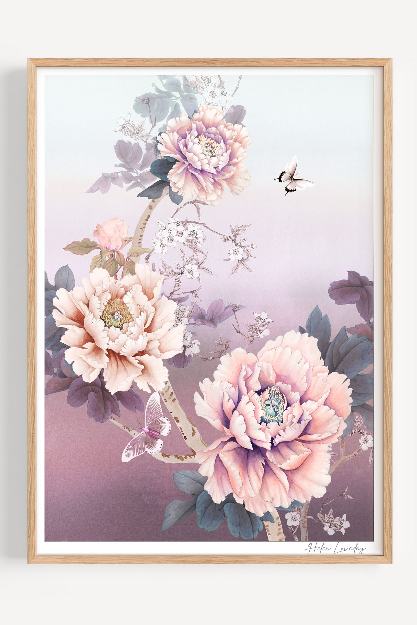 Chinoiserie Flowers Giclée Wall Art