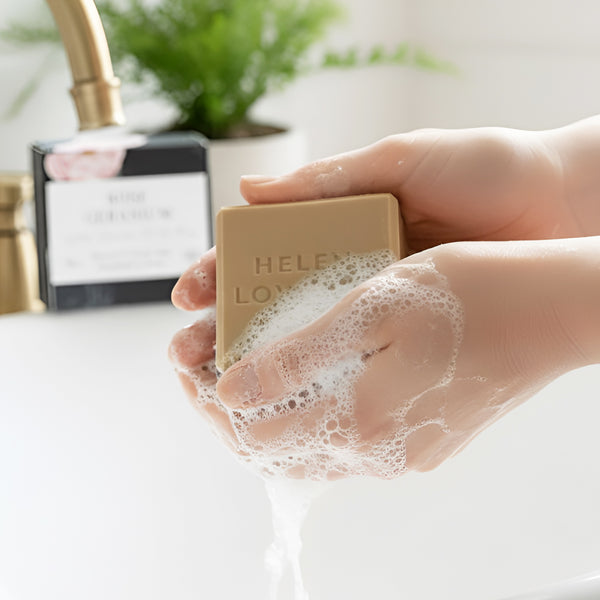 Natural Handmade Soap Bar | Honey & Rose Geranium