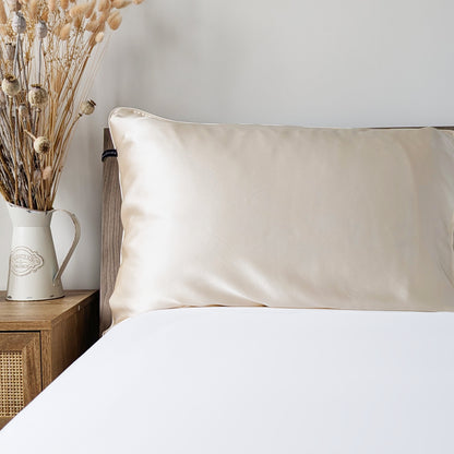 Silk Pillowcase & Eye Mask Giftbox Cream