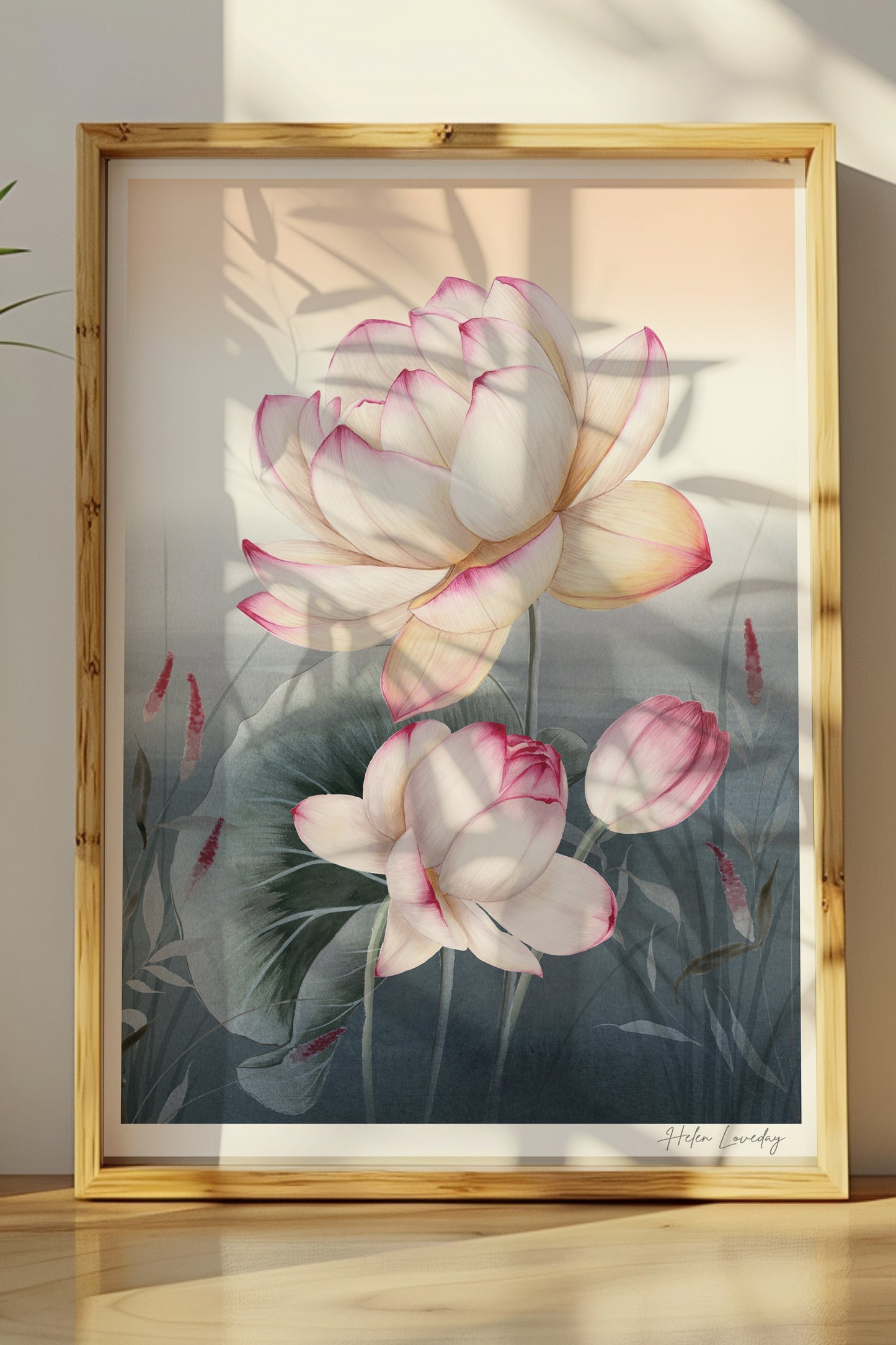 A5 Lotus Flower Giclée Wall Art