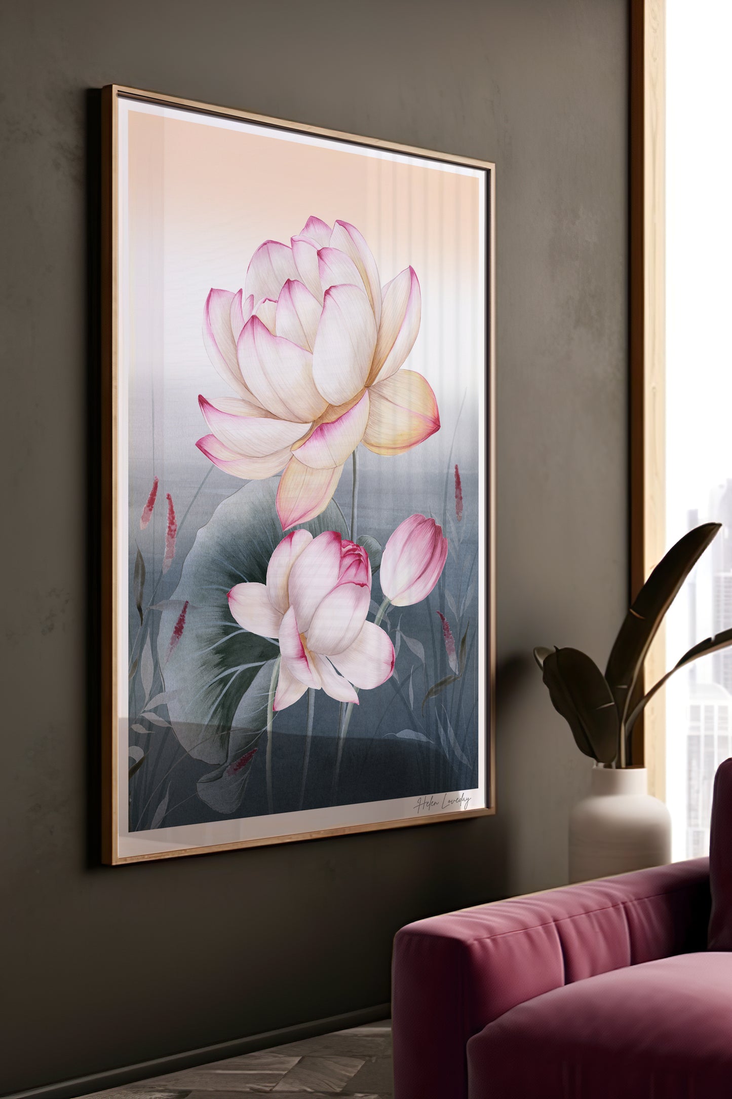 Lotus Flower Giclée Wall Art