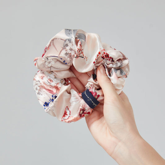 Silk Scrunchie – Pink Oversize | Blossom