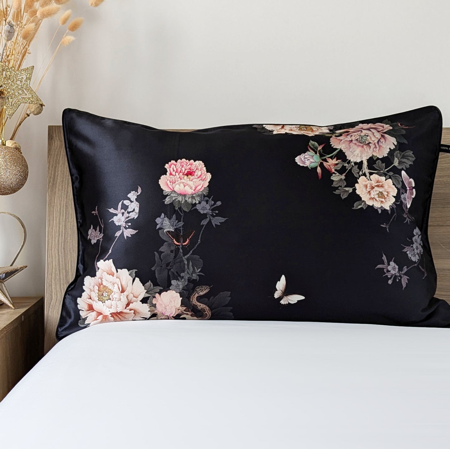 Silk Pillowcase Midnight Blue | Fleur Japonaise