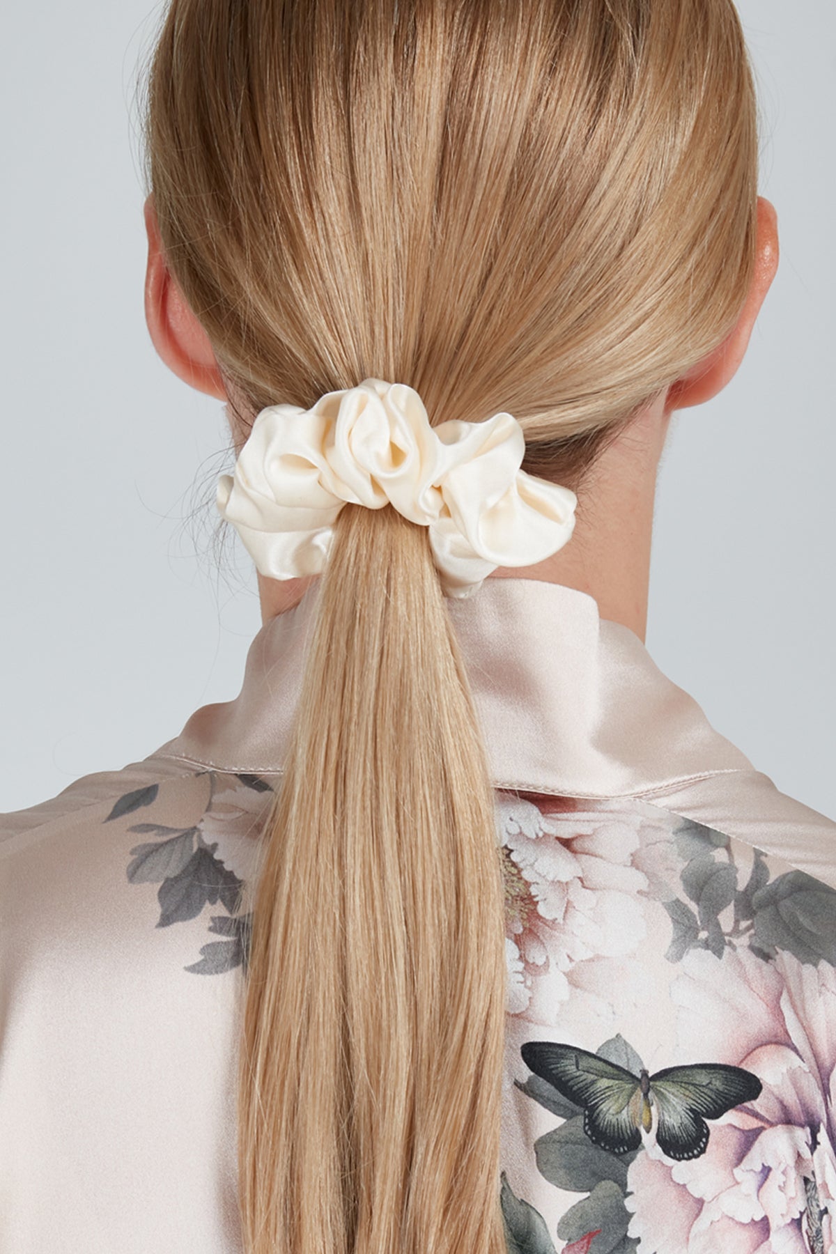 Silk Scrunchie Ivory