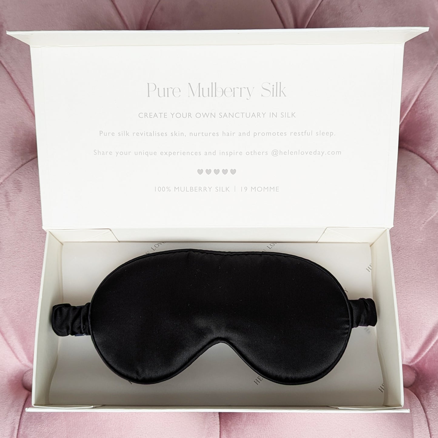 Silk Eye Mask Black