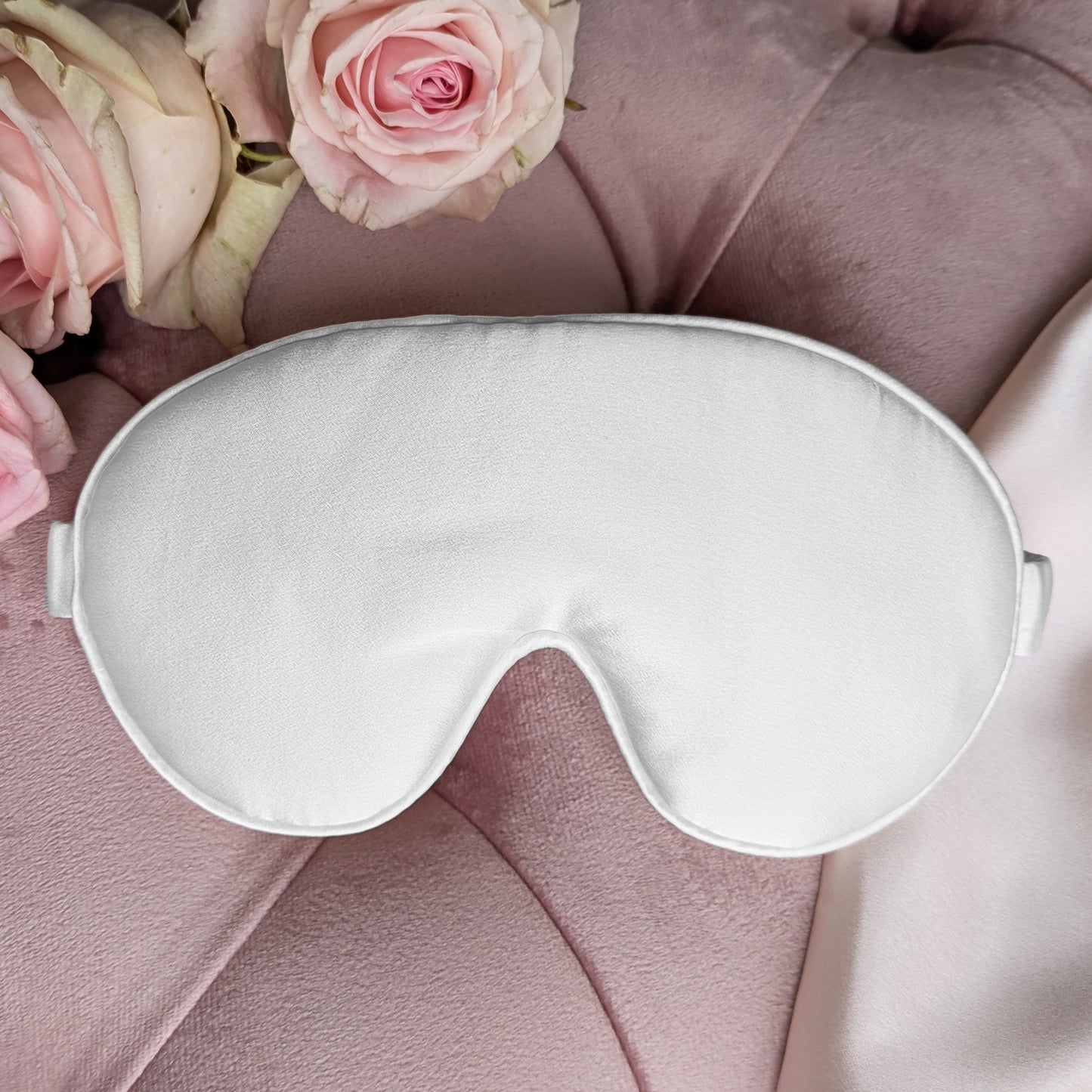 Silk Pillowcase & Eye Mask Giftbox Bridal White