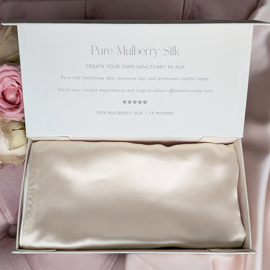 Silk Pillowcase Gift Box Cream