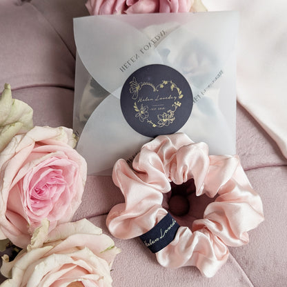 Silk Scrunchie Pink