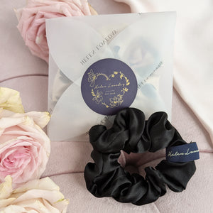 Silk Scrunchie Black