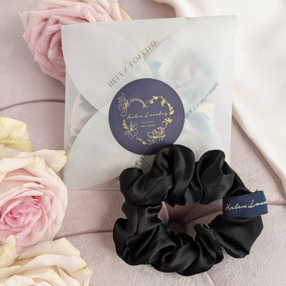 Silk Scrunchie Black