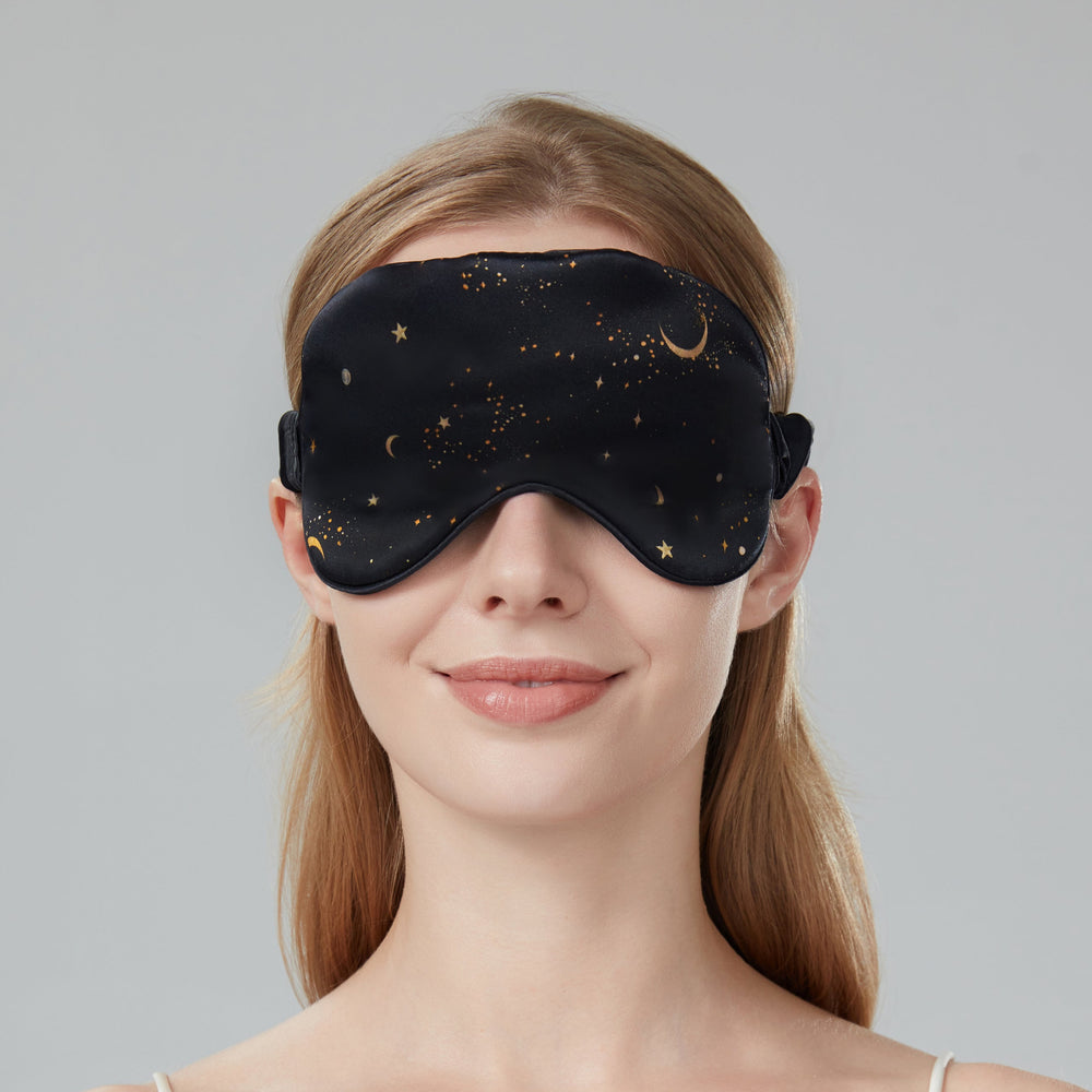 Silk Sleep Gift Set | Luxury Eye Mask, Lip Balm & Soap | Star & Moon
