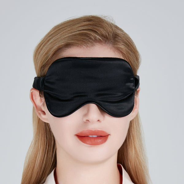 Silk Eye Mask Gift Box Black