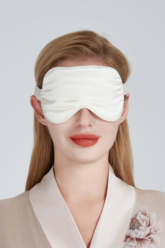 Silk Eye Mask Ivory