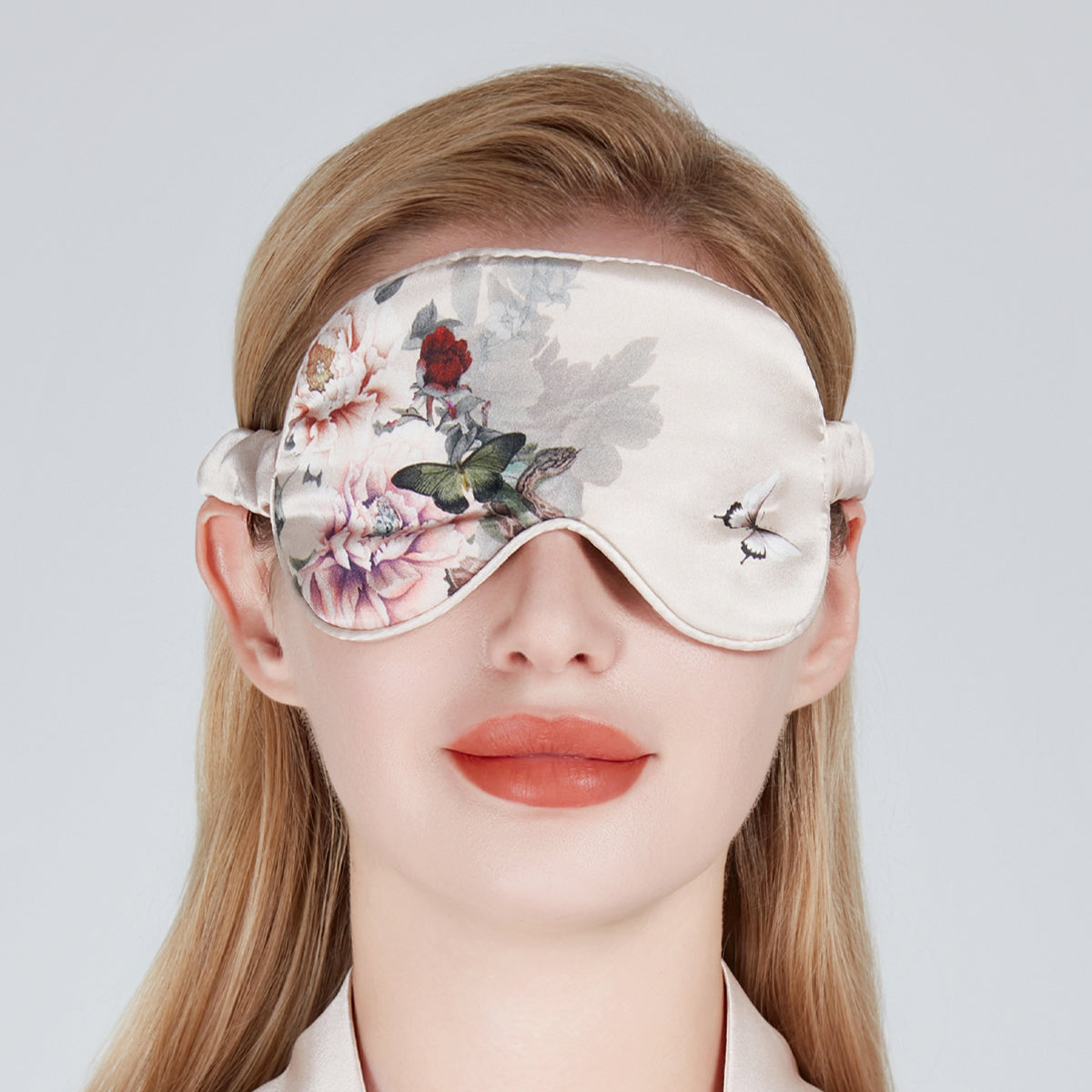 Silk Sleep Mask Pink | Fleur Japonaise