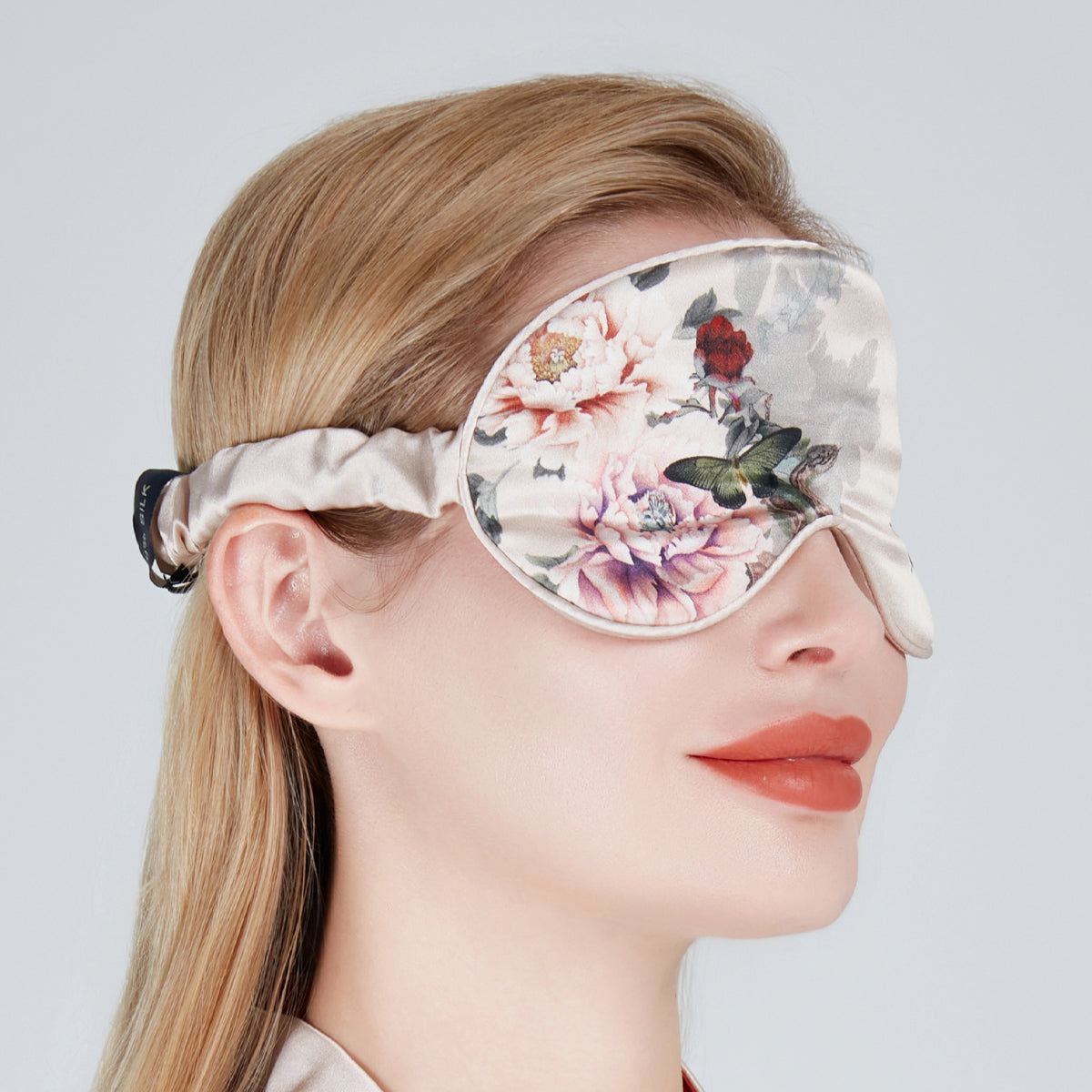 Silk Sleep Mask Pink | Fleur Japonaise