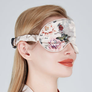 Silk Eye Mask Gift Box Pink | Fleur Japonaise