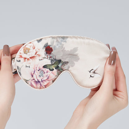 Silk Sleep Mask Pink | Fleur Japonaise