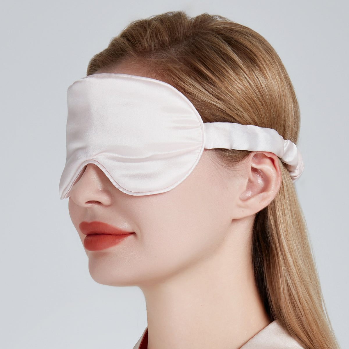 Silk Eye Mask Pink