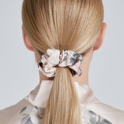 Silk Scrunchie Pink | Fleur Japonaise