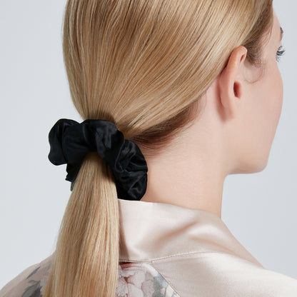 Silk Scrunchie Black