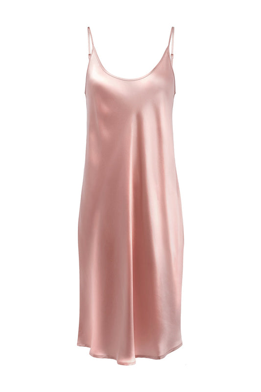 Silk Slip Dress | Nightgown | Blush Pink SILK DRESS from helenloveday for 90