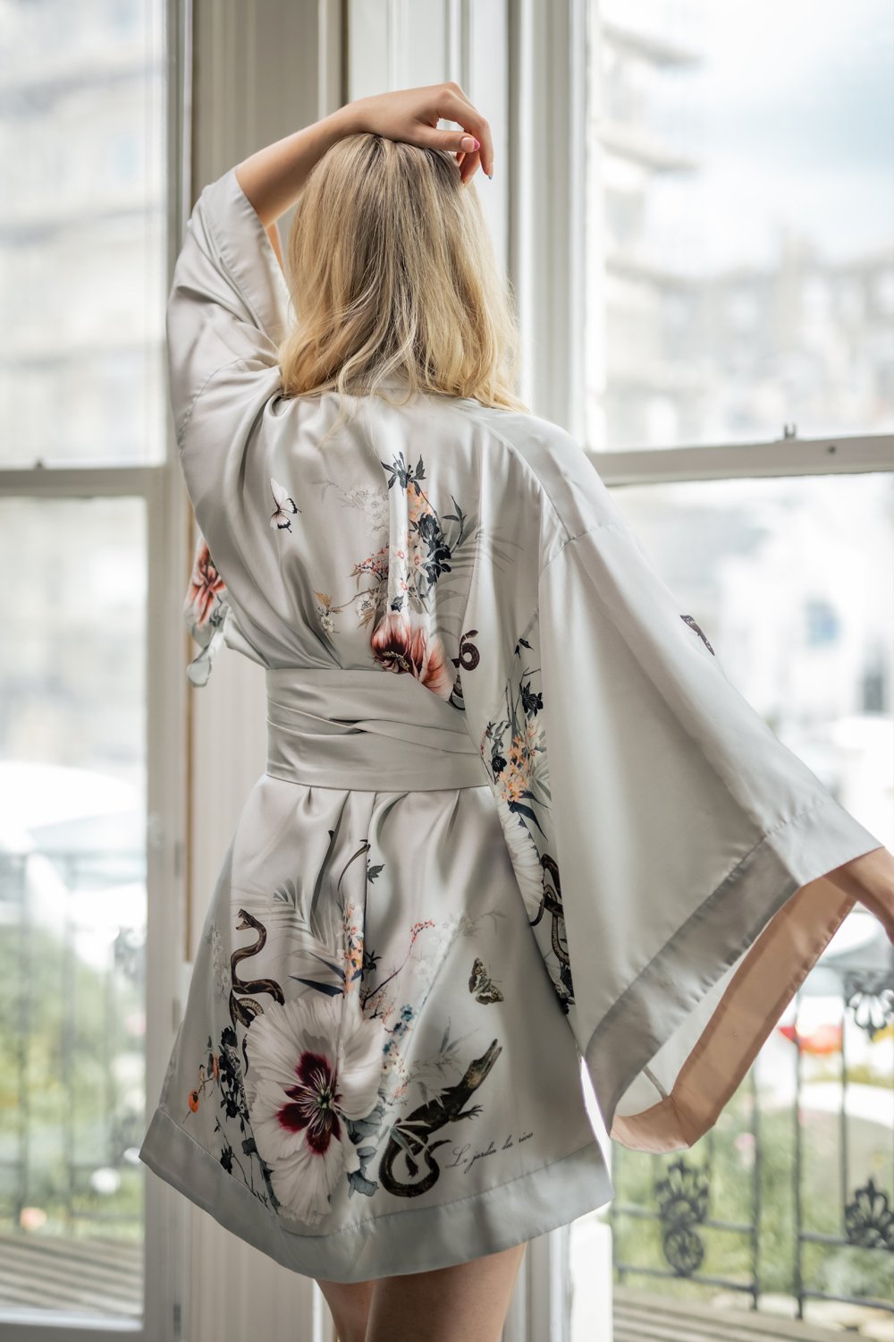 Women's Luxury Ivory Silk Gown | Bonsoir of London