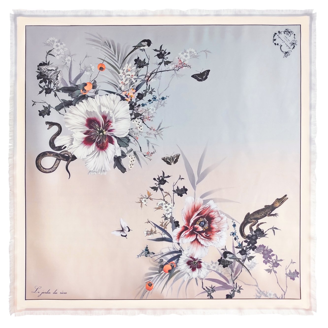 Silk Scarf | Ombre | Garden of Dreams
