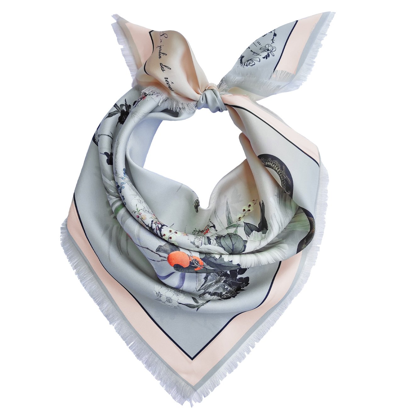 Silk Scarf | Ombre | Garden of Dreams Oversize silk modal scarf from Helen Loveday for 65